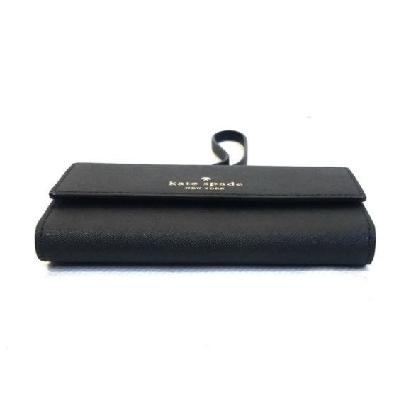 Kate Spade New York Cedar Street Leather Tri-fold Wallet Wristlet Phone Case - Picture 3 of 6
